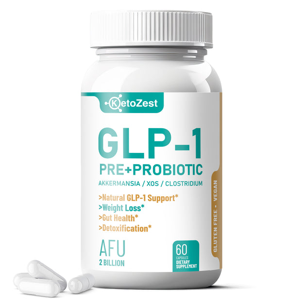 KetoZest GLP-1 Booster Probiotic Prebiotic Supplement