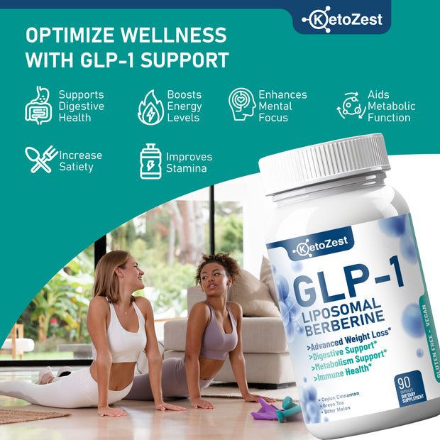 KetoZest GLP-1 Liposomal Berberine HCl Capsules