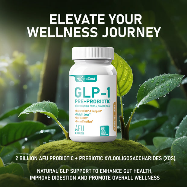 KetoZest GLP-1 Booster Probiotic Prebiotic Supplement