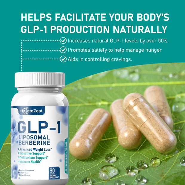 KetoZest GLP-1 Liposomal Berberine HCl Capsules