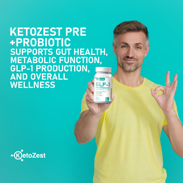 KetoZest GLP-1 Booster Probiotic Prebiotic Supplement