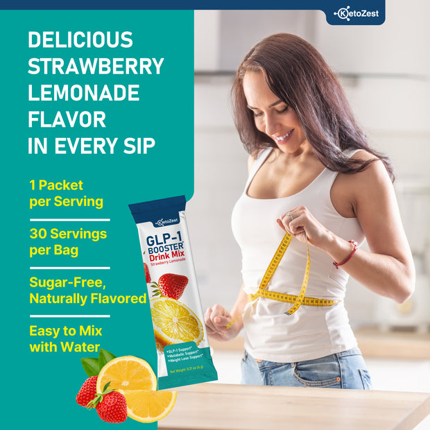 Ketozest GLP-1 Booster Drink Mix Powder