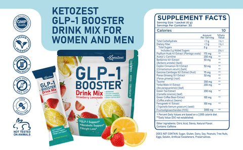 Ketozest GLP-1 Booster Drink Mix Powder