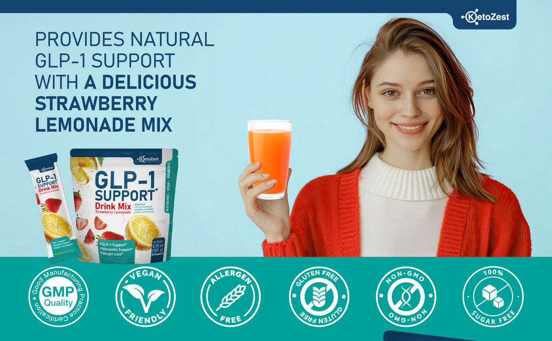 Ketozest GLP-1 Support Drink Mix Powder – KetoZest