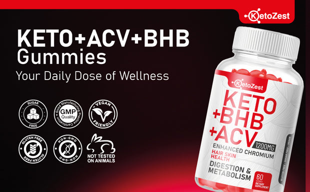 KetoZest Keto ACV BHB Gummies