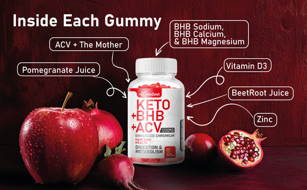 KetoZest Keto ACV BHB Gummies